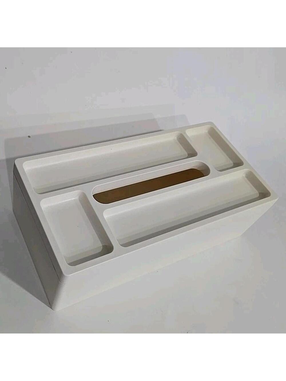 Yamazaki Tissue Box Cover Pottery Barn Beige 10.25x5x3"